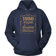 Load image into Gallery viewer, 1950 Years Shirt - 68th Birthday Of Being Sunshine Mixed With A Little Hurricane
